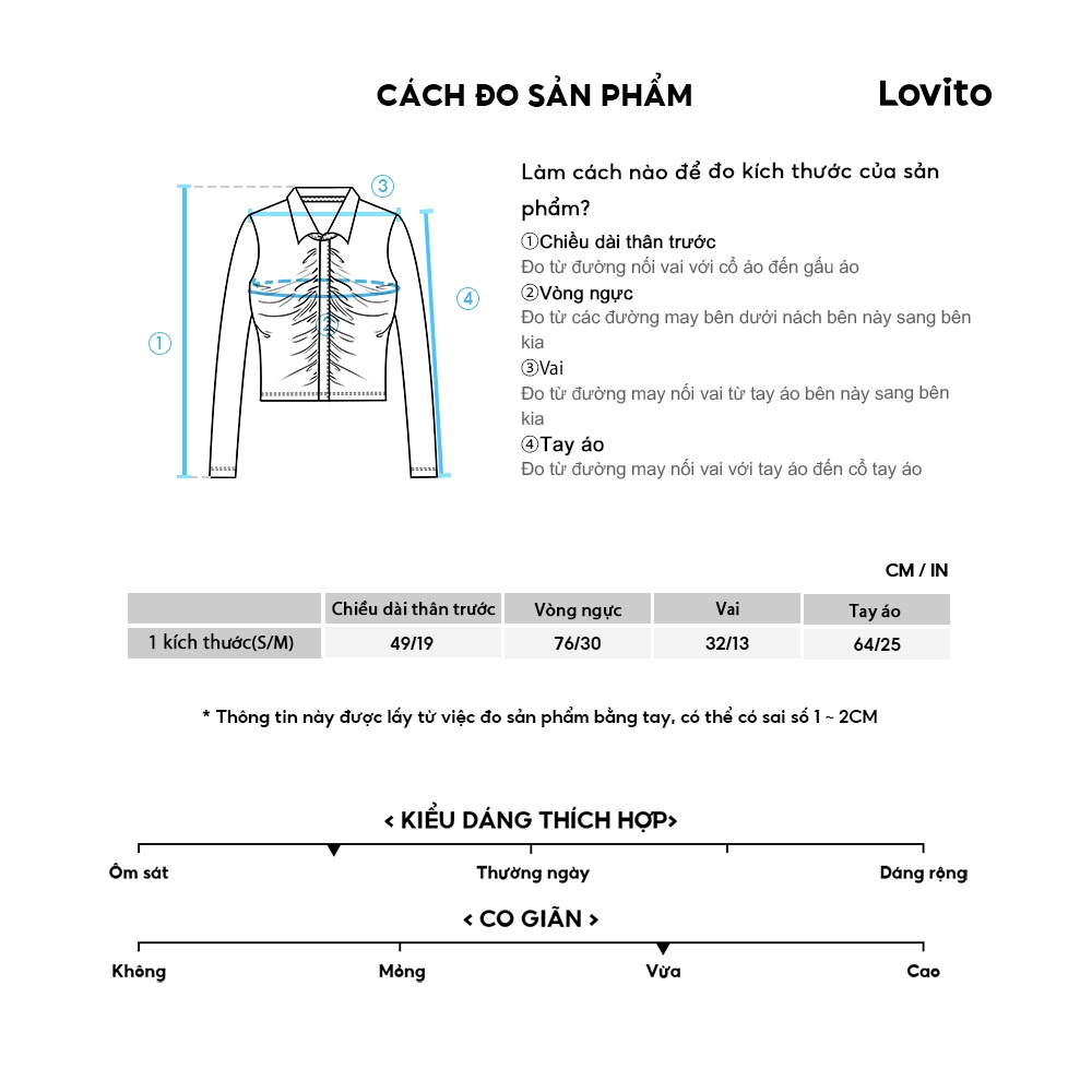 Lovito Áo len xẻ tà phía trước đơn giản có nút đơn giản dành cho nữ LNE27148