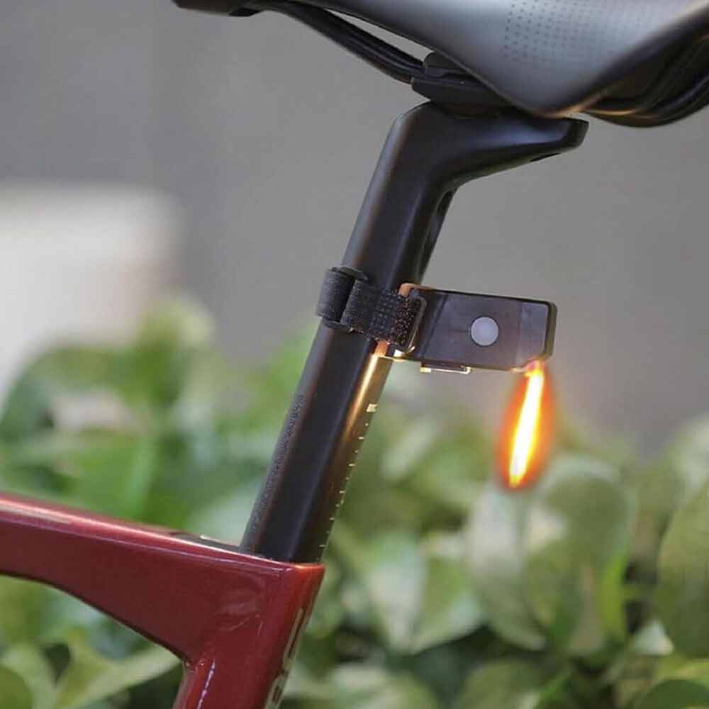 1Pc Bicycle USB Rechargeable Front Rear LED Light/Cycling Safety Warning COB Tail Flash Lamp/Mountain Bike Portable Waterproof Taillight