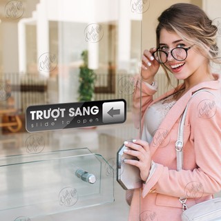 Bộ 2 miếng dán trượt sang dán cửa kính cửa lùa