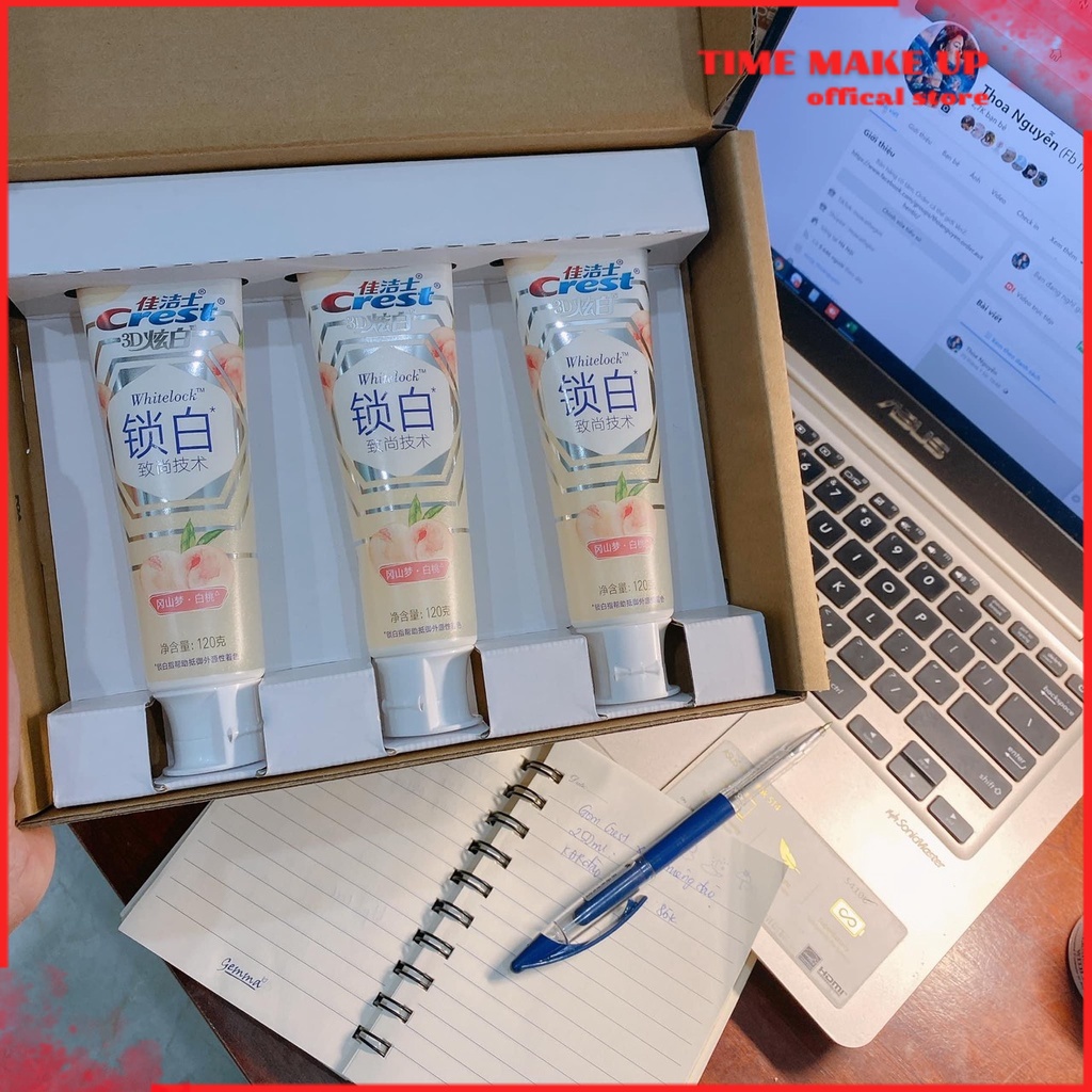 Kem đánh răng - Nước xúc miệng Crest hương quả Đào MS 1038