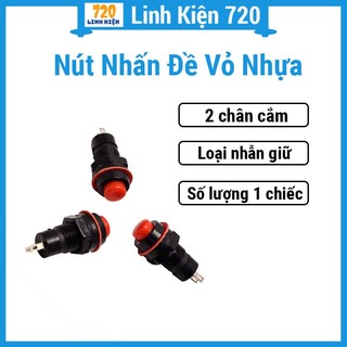 1 nút nhấn đề vỏ nhựa - giữ trạng thái