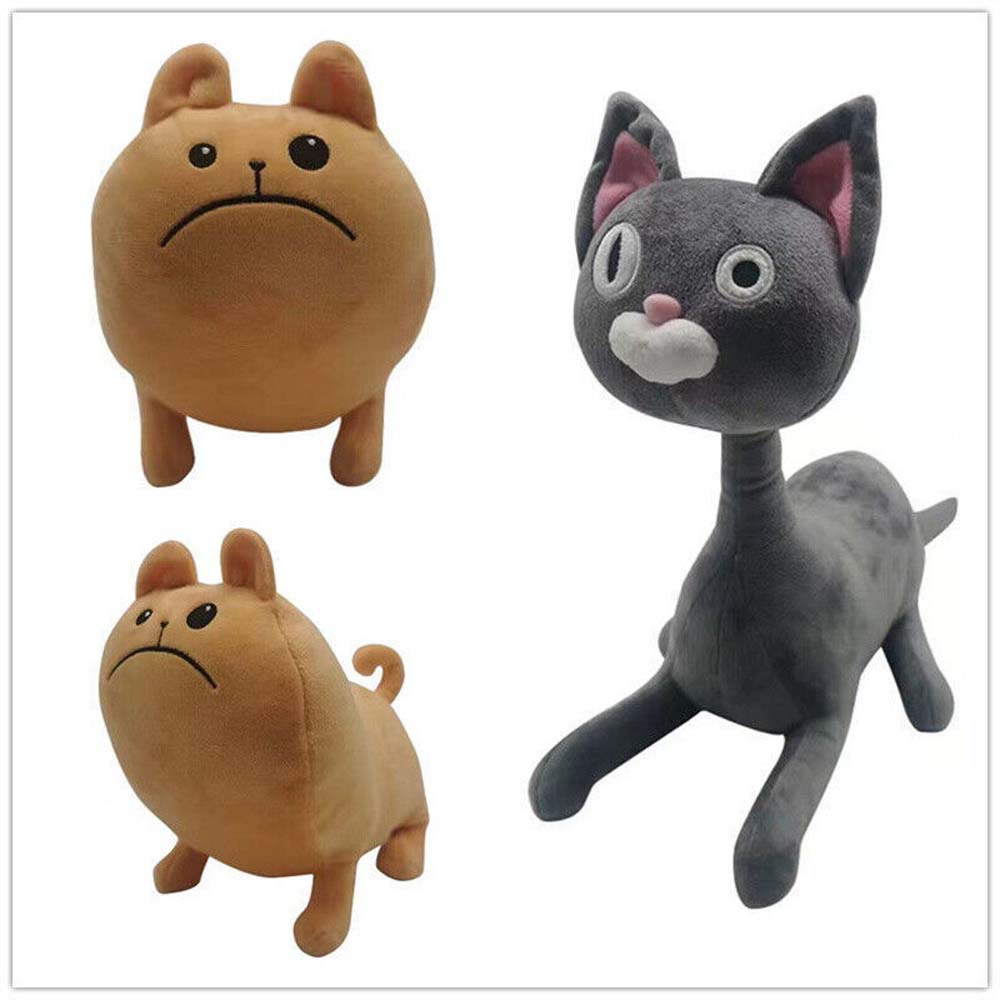 Noodle and Bun Plush Dolls Noodle Cat Bun Dog Stuffed Toys For Kids Home Decor Baby Educational Toys Gifts
