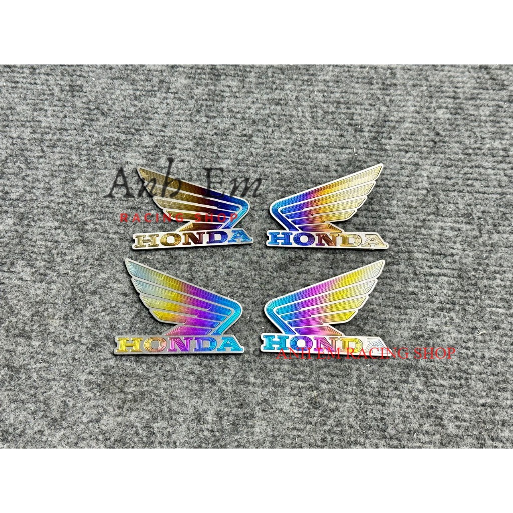 BỘ TEM TITAN CÁNH CHIM HONDA LỚN SỬ DỤNG DÁN TRANG TRÍ XE ĐẸP MẮT