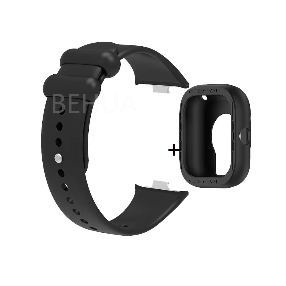 Tpu Dây Đeo Thay Thế Chất Liệu Silicon Màu Trơn Cho xiaomi mi band 8 pro redmi watch 4 Ốp