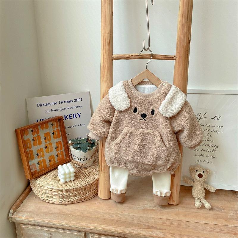 Quần áo trẻ em bộ body dài tay bodysuit áo liền quần bộ đồ liền thân Babyshop88 cho bé trai bé gái M8.12.23-1