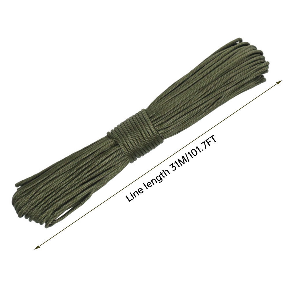 Dây Dù 31m 7 Lõi 550 paracord 4mm Đa Ứng Dụng Cho Hoạt Động Ngoài Trời