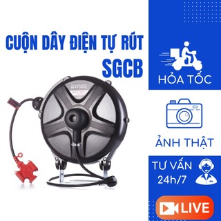 Cuộn dây điện tự rút sgcb rulo tự thu dây lõi đồng dài 10 mét chịu tải chống rối 3x2.5mm2-10 mã sggf027 nhật bản mart