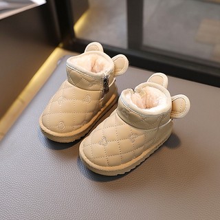 Giày Bốt cotton Lót Lông Cho Bé