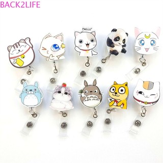 Back2 Kẹp Thẻ id Hình Mèo Dễ Thương Giá Đỡ