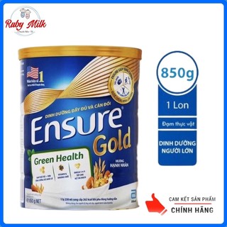 Sữa ensure hạnh nhân gold green health đạm thực vật lon 800g