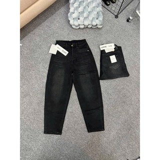 Quần baggy cạp khóa khuy cài chất vải jean co giãn tốt