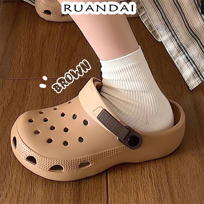 RUANDAI dép sandal nữ dép đi biển dép đế cao Thoải Mái Xinh Xắn  B98G1GT 34Z230826