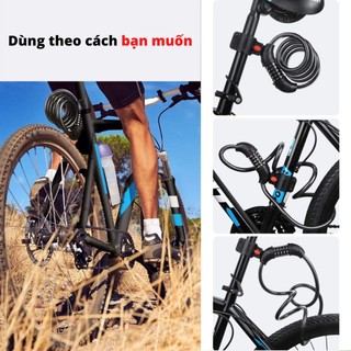 Khoá dây 5 số cao cấp cho xe đạp-gl520