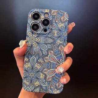 【 Hoa phong cách dân tộc / ánh sáng ban đêm / mềm mại / vỏ   tương thích cho iPhone 16 15 14 13 12 11 pro max plus ốp lưng