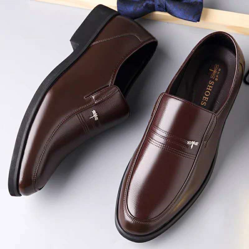 Giày Da Nam Thương Hiệu Da Bò Chính Hãng 100% Giày Bố Slip-On