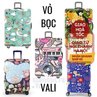 Vỏ bọc Áo bọc Vỏ trùm Vali hành lý du lịch chống xước vali vải siêu dày dặn siêu đàn hồi
