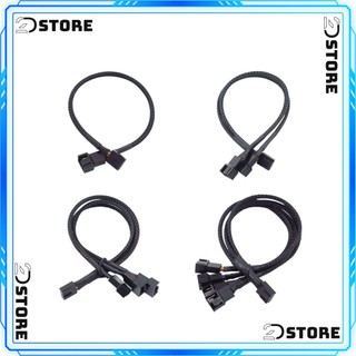 Dây chia Quạt (FAN) bọc lưới 4Pin (PWM) hỗ trợ điều tốc