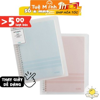 Sổ còng Klong B5 80 trang Caro 5x5 Ms544 [Chọn Màu] kèm 5 tab phân trang VPPTUEMINH, sổ vở Klong