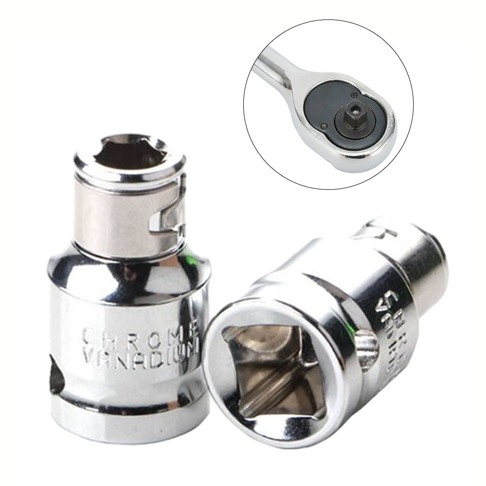 【new】 Đầu Nối Chuyển Đổi UKY 3 / 8 Square Sang 1 / 4 Hex