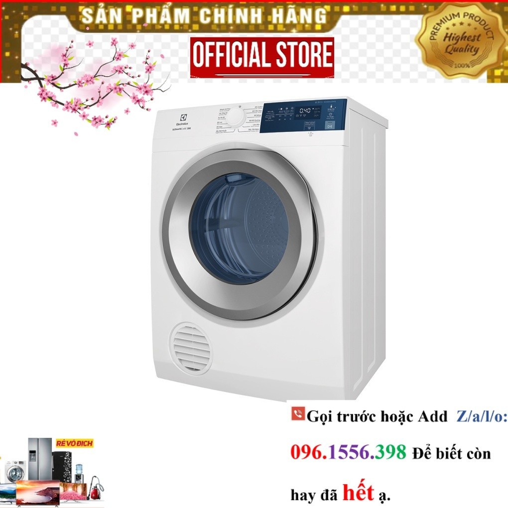 [EDS854J3WB]  Máy sấy thông hơi Electrolux 8.5 kg EDS854J3WB ~P&G