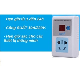 Ổ cắm hẹn giờ 1-24h (Trắng)