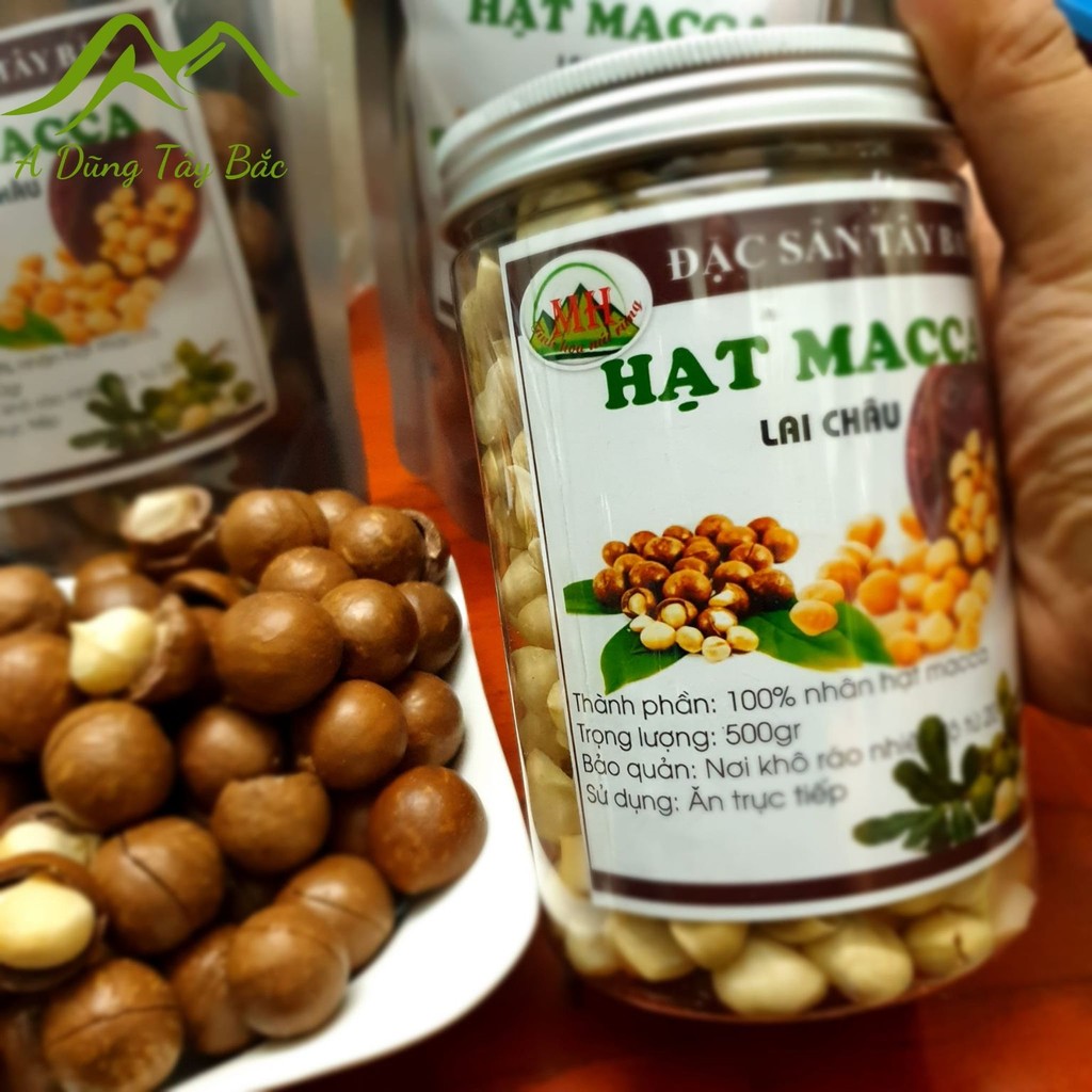 Nhân hạt macca hữu cơ Lai Châu nguyên hạt (500g, 1kg) sấy khô từ macca tươi. Mắc ca, mac ca sấy khô 
