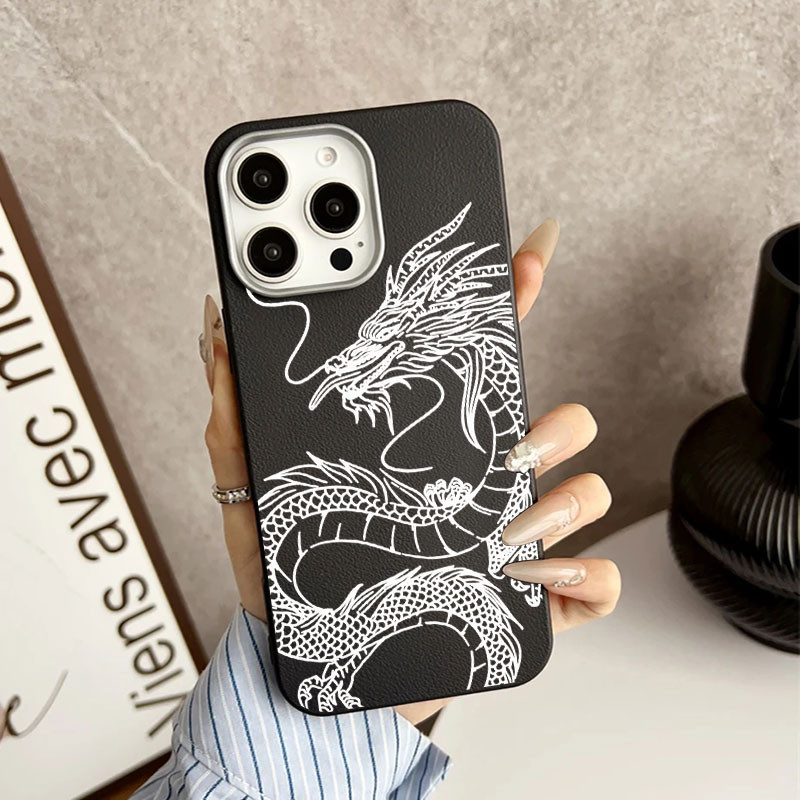 Ốp Lưng Rồng Mát Cho Honor 200 Smart / X7C Ốp Lưng Da Sang Trọng Bảo Vệ Ống Kính Chống Sốc Silicon M