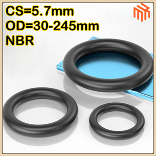 [MX1]Vòng đệm cao su oring/ gioăng NBR cs5.7mm * OD30-245mm /  Vòng đệm cao su / vòng chữ O màu đen cs5.7mm * OD30-245mm