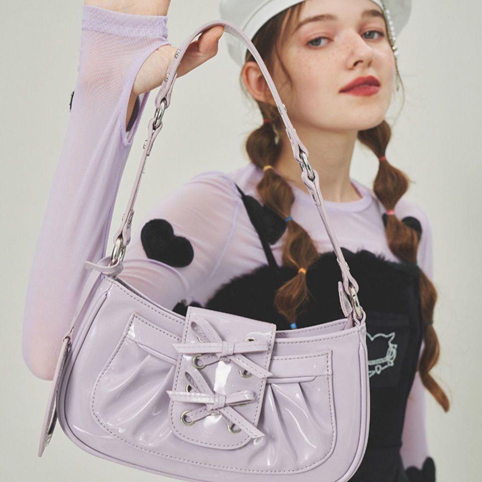 Túi Đeo Vai Bằng Da Bóng Thời Trang Cho Nữ