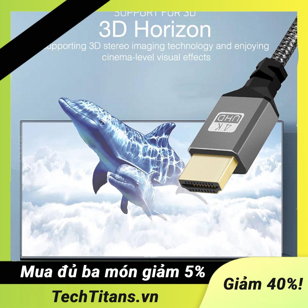 Dây Cáp Chuyển Đổi 15cm 18 gbps hdmi-compatible male Sang female video nylon braid