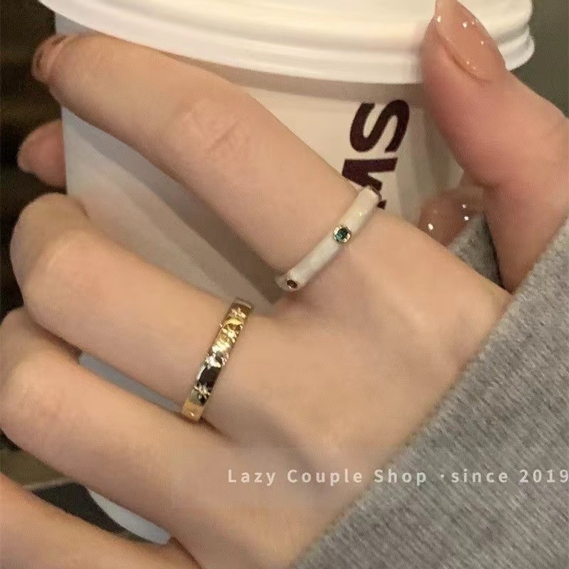 Nhẫn Hợp Kim Đính Đá Quý Sang Trọng Cho Nữ