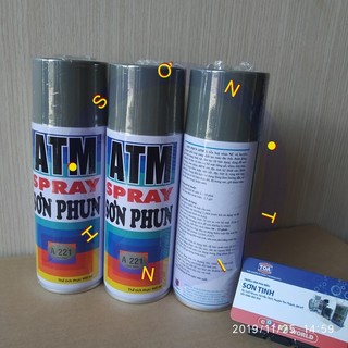 Sơn xịt atm màu xám sáng a221 - 1 chai