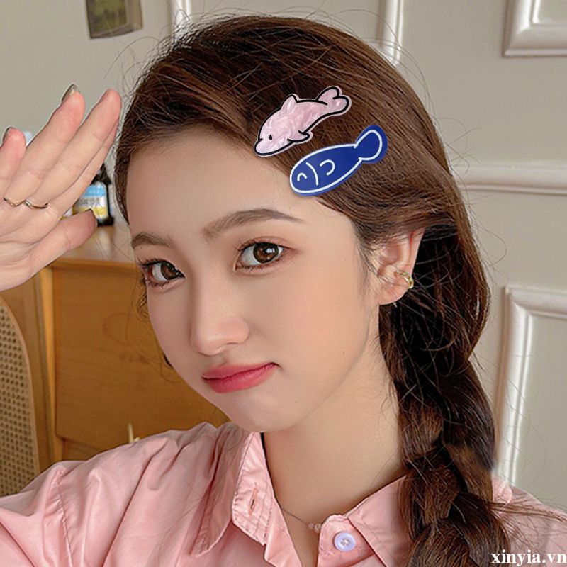 🌺🌺Kẹp Tóc Hình Xương Cá Nhỏ Dễ Thương Sáng Tạo Phong Cách niche Ngọt Ngào