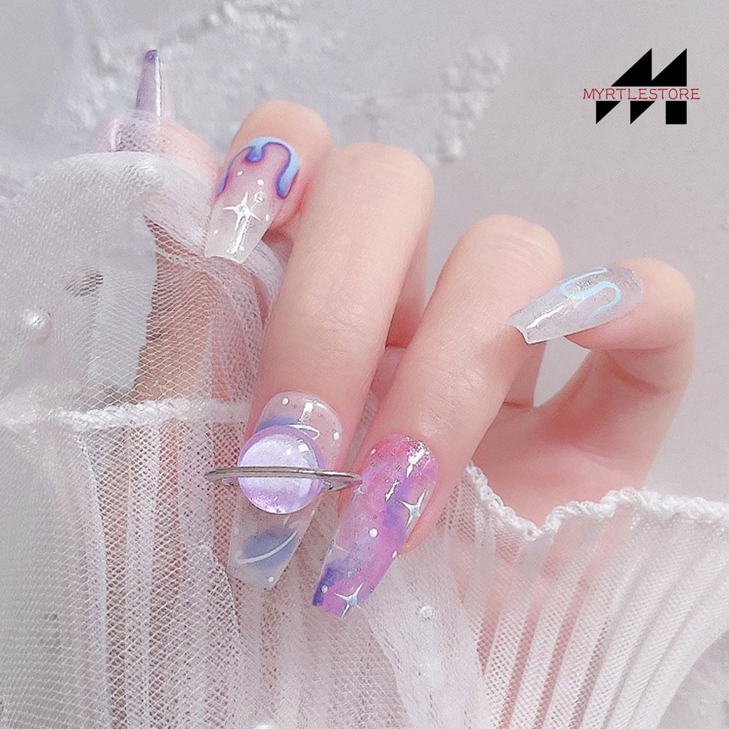 Set 10 Phụ Kiện Trang Trí Móng Nghệ Thuật Hình Hành Tinh 3d diy