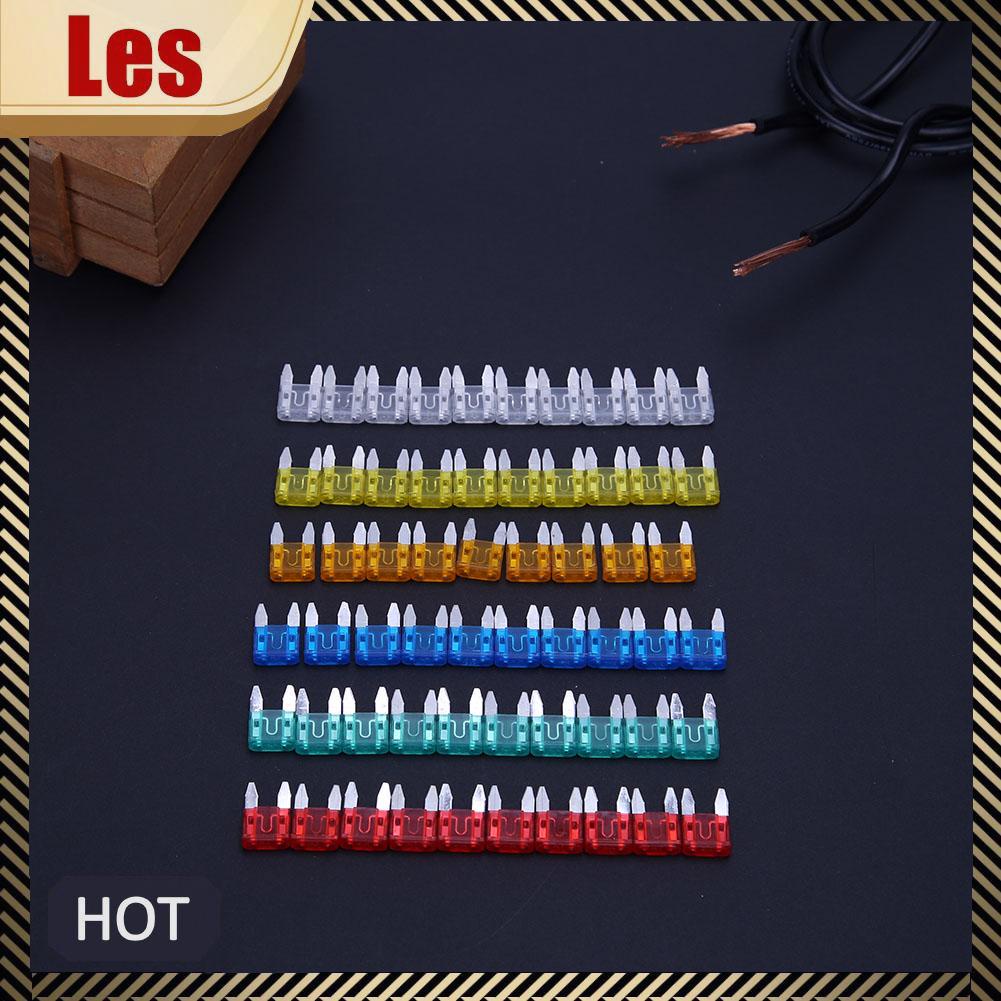 Set 60 Cầu Chì mini 5a 10a 15a 20a 25a 30a Cho Xe Hơi / Xe Tải