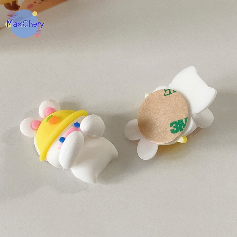 Set 2 Kẹp Giữ Dây Cáp Mạnh Mẽ Hình Hoạt Hình Dễ Thương Cho Văn Phòng Và Nhà Ở Mới