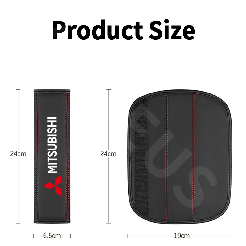 Bộ 2 Đệm Da Bọc Dây Đai An Toàn Cho Xe Hơi mitsubishi xpander cross pajero outlander
