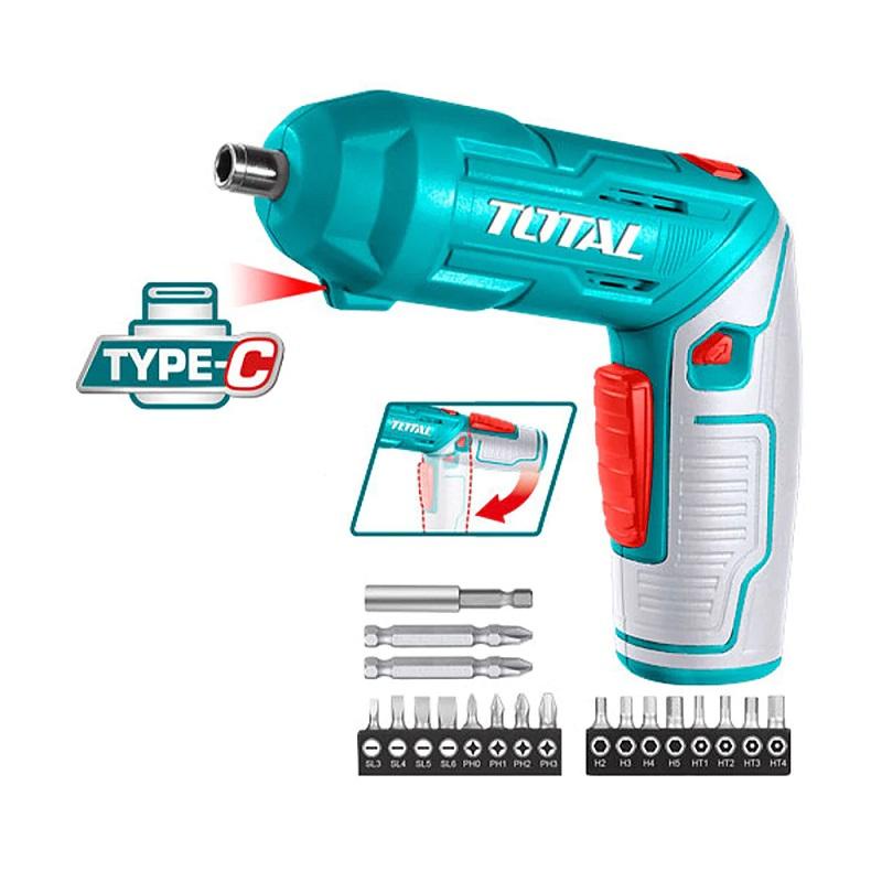 TOTAL Máy siết vít dùng pin 4V TSDLI0442