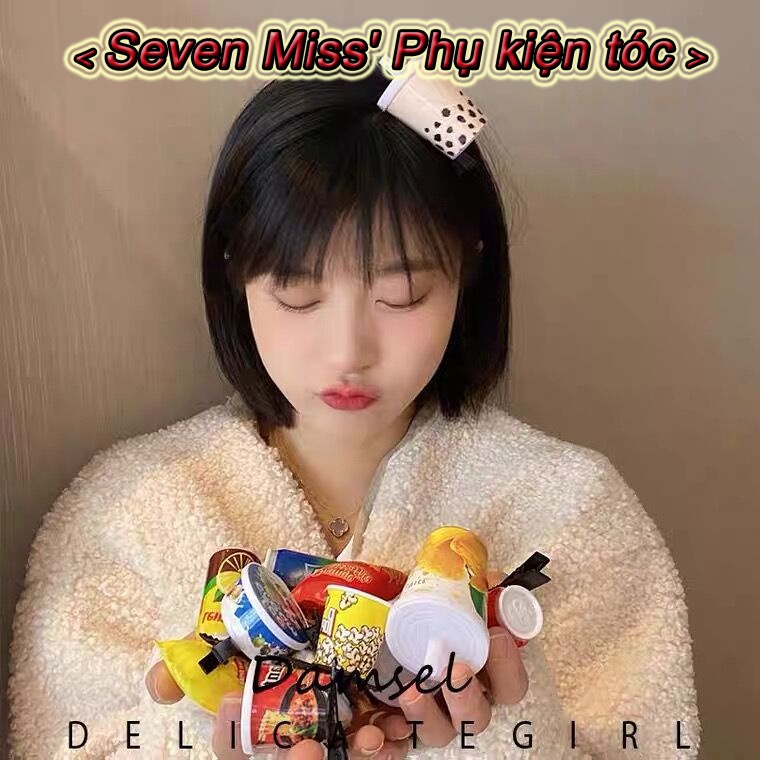 Kẹp Tóc Nhỏ Hình Đồ Ăn Vặt Hoạt Hình Vui Nhộn Cho Bé Gái