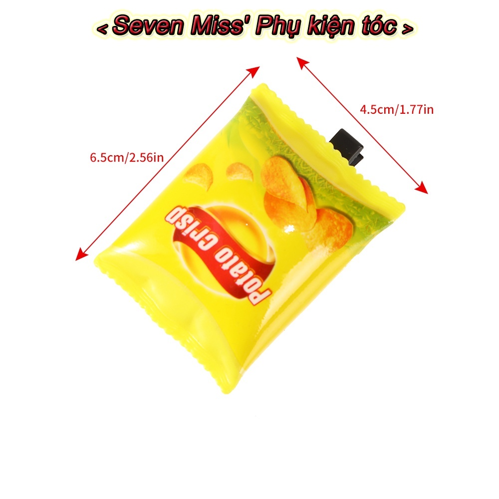 Kẹp Tóc Nhỏ Hình Đồ Ăn Vặt Hoạt Hình Vui Nhộn Cho Bé Gái