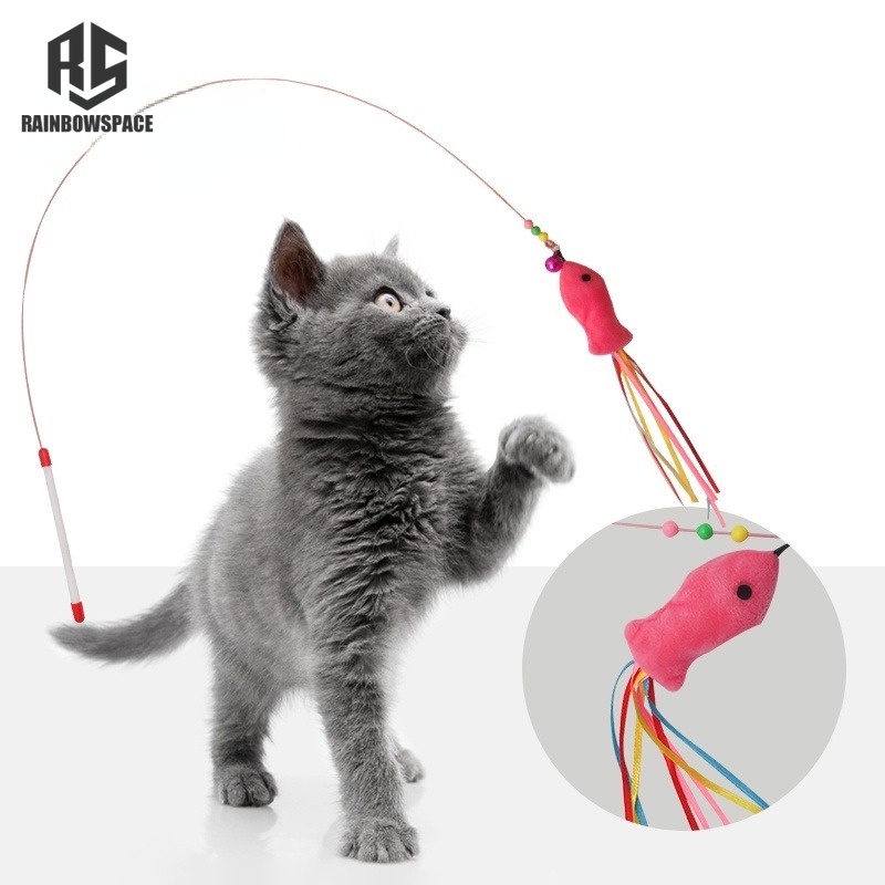 Gậy Đồ Chơi Hình Mèo Và Dơi Thiết Kế Độc Đáo Và Vui Nhộn Cho Thú Cưng