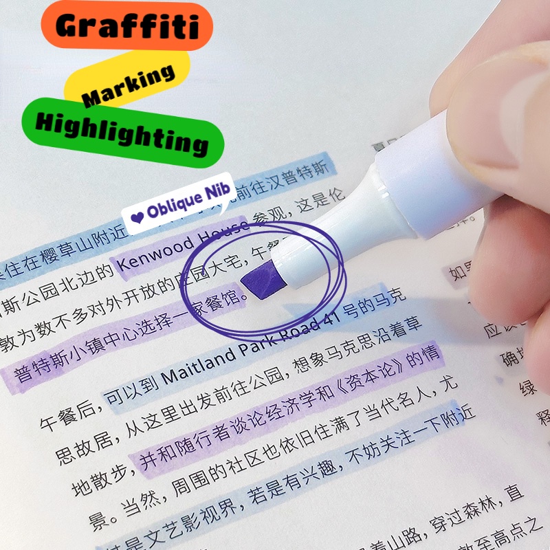 Bộ 4 Bút Đánh Dấu / Đánh Dấu Màu gradient Phù Hợp Cho Học Sinh / Văn Phòng