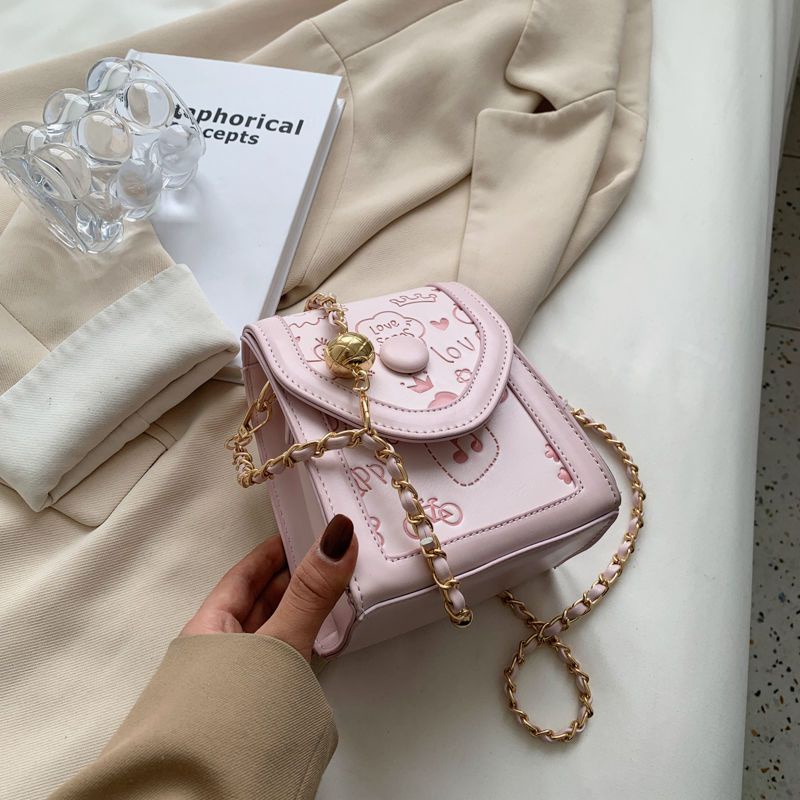 Túi Đeo Vai Phối Dây Xích Thiết Kế Mới Cao Cấp Thời Trang Dành Cho Nữ