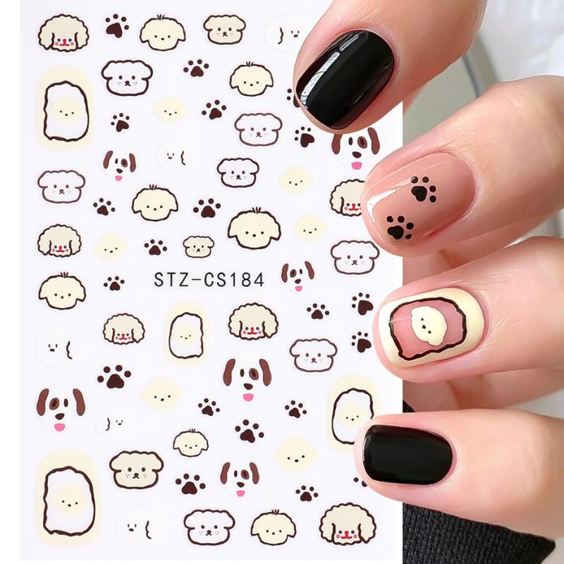 Nhãn Dán Móng Tay Tự Dính Họa Tiết Hoạt Hình graffiti Dễ Thương