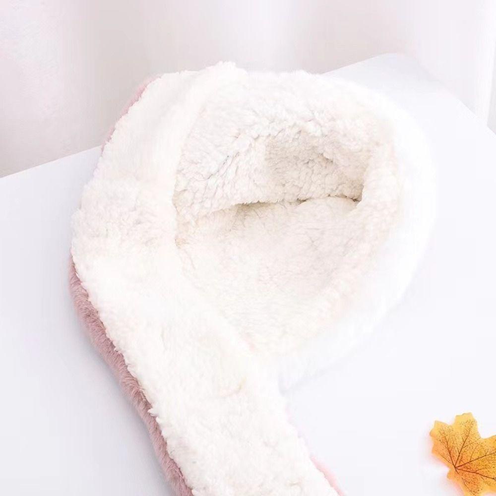 Mũ Trùm Đầu Che Tai / Khăn Choàng Cổ Bằng Vải Bông Hình Sừng Hươu / Vịt Vàng Hoạt Hình Giữ Ấm Mùa Thu Đông Cho Bé