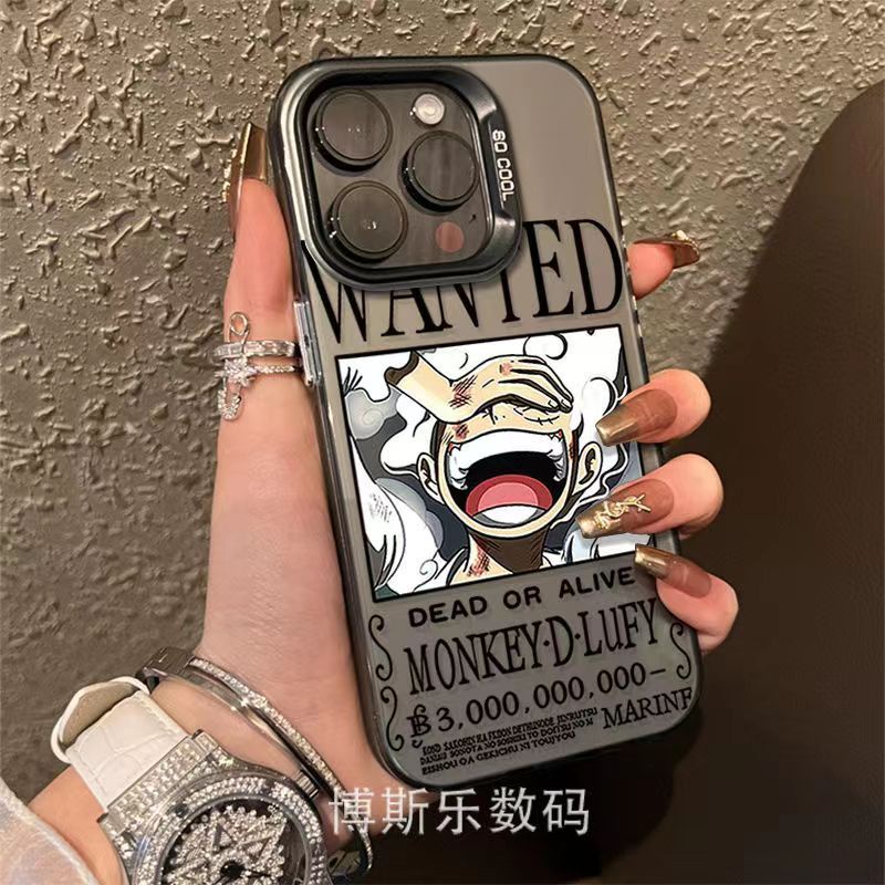 Ốp Điện Thoại Dẻo Họa Tiết Hoạt Hình one piece luffy Mạ Điện Cho Iphone 7p14pro max / iphone13pro12 11