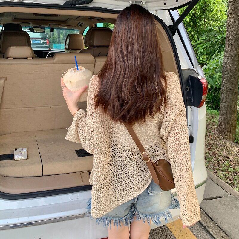 Khoác len LƯỚI QC Montoghi DÁNG DÀI PHỐI TÚI