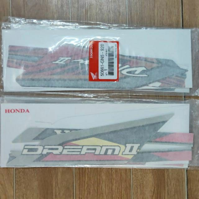 Tem Dream Thái chính hãng Honda (dán dàn áo xe máy, trang trí thân xe tem 3 lớp (ba)phụ tùng phụ kiệ