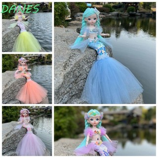 Dans búp bê nàng tiên cá bjd 3d có thể tháo rời bjd 13 khớp