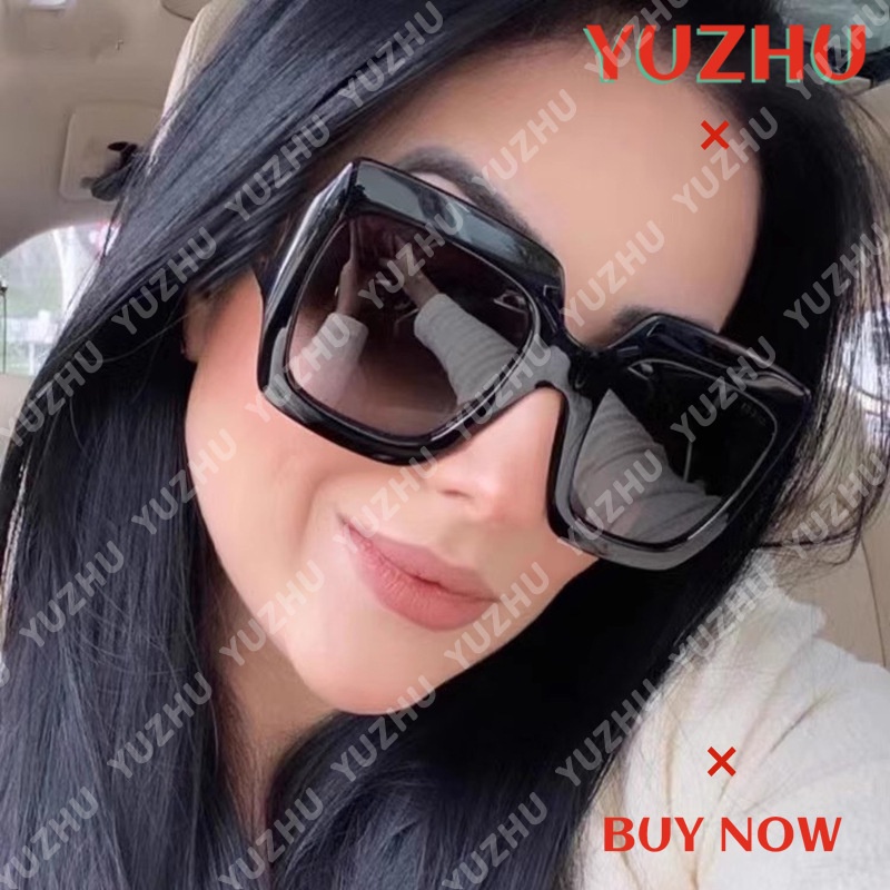Kính Mát Gọng Vuông Bản To Thời Trang Phương Tây Cho Nữ